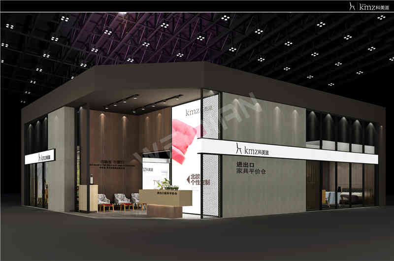 廣州展覽裝飾設計公司助力科美滋廣州國際家具展覽會Ciff展覽、展臺設計搭建