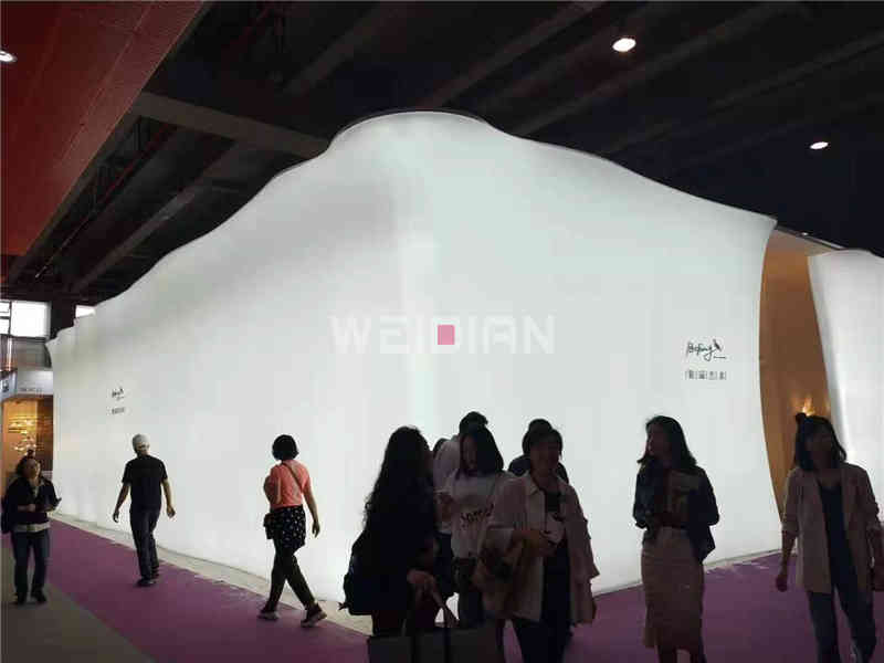 廣州展臺設計公司搭建鉑晶藝術上海國際尚品家居及室內(nèi)裝飾廣州展覽會展臺搭建
